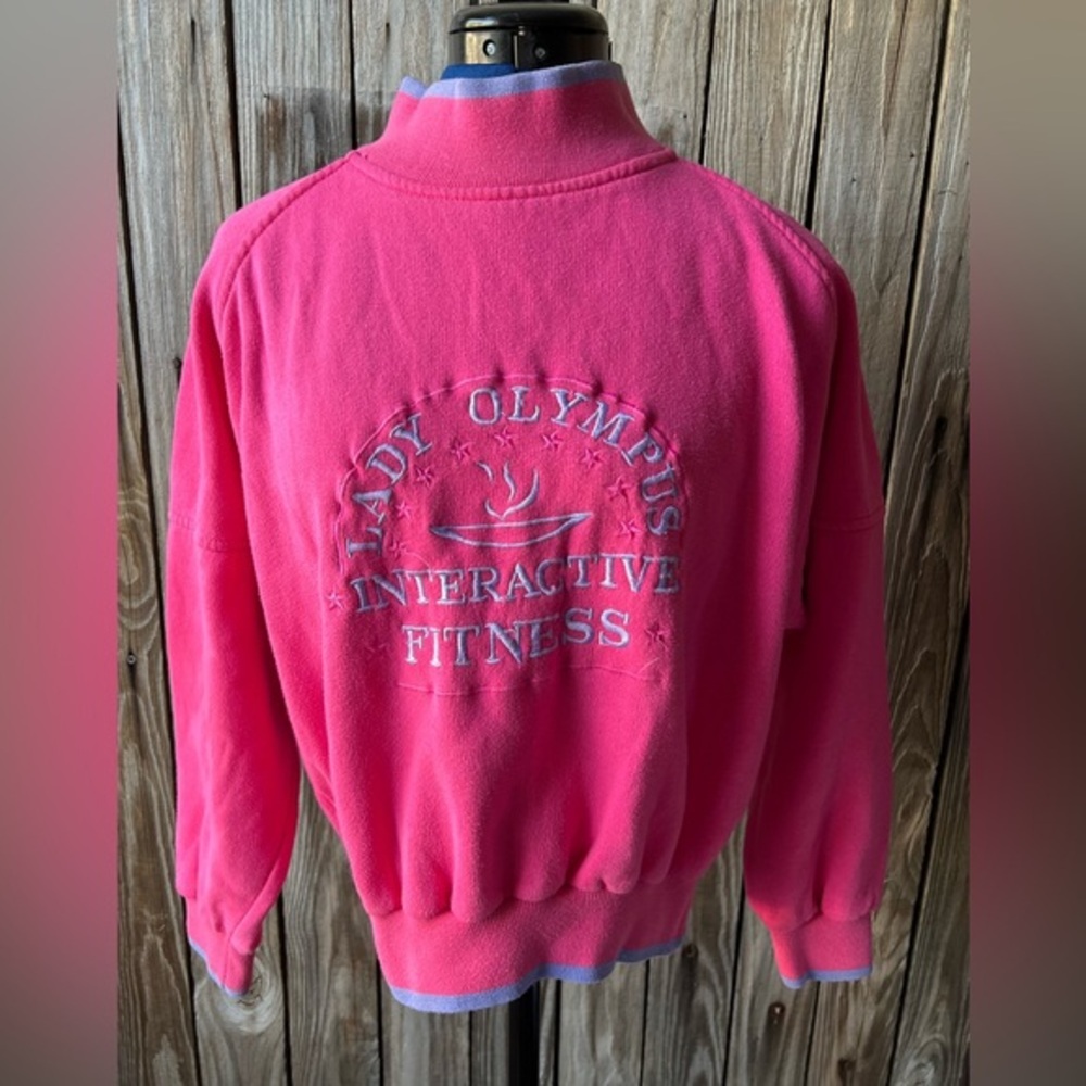 Lady Olympus Vintage Crewneck Pink Sweatshirt - Picture 1 of 4
